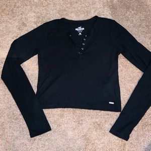 Hollister Henley Crop Top